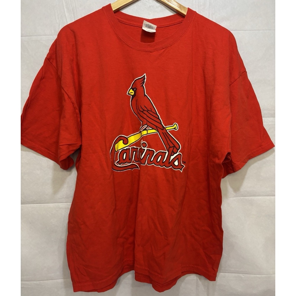 St Louis Cardinals Mens Jersey‎ SHIRT Red Graphic Short Sleeve Ankiel #24 XL New